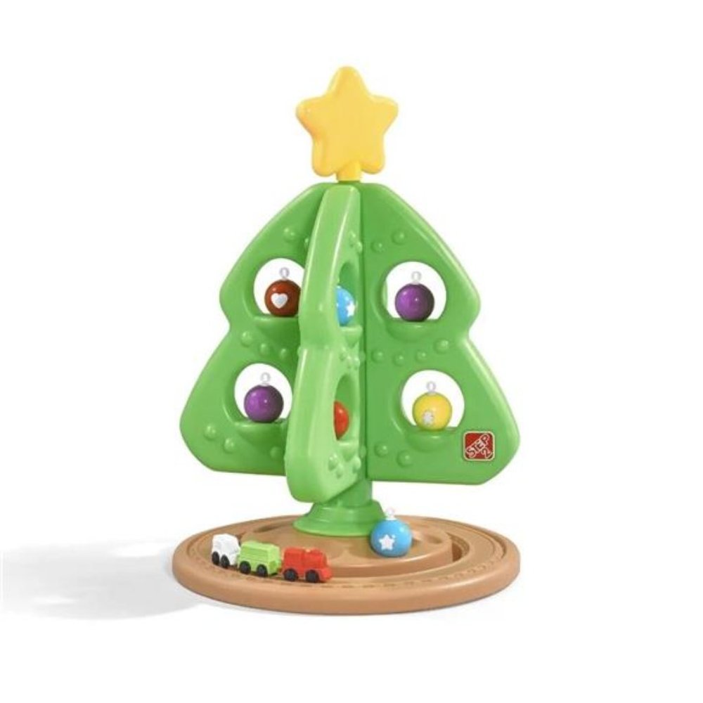 NIB Step2 My First Christmas Tree with Ornament Train Set 18‎ Month + Kids